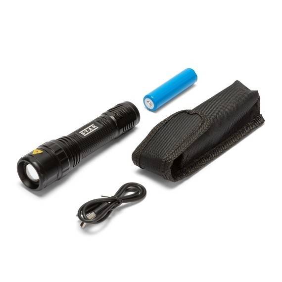 PANTHER: Lanterna LED reincarcabila 10W CREE. Cu zoom, mapa, baterie si cablu USB