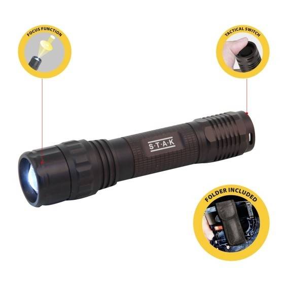 PANTHER: Lanterna LED reincarcabila 10W CREE. Cu zoom, mapa, baterie si cablu USB