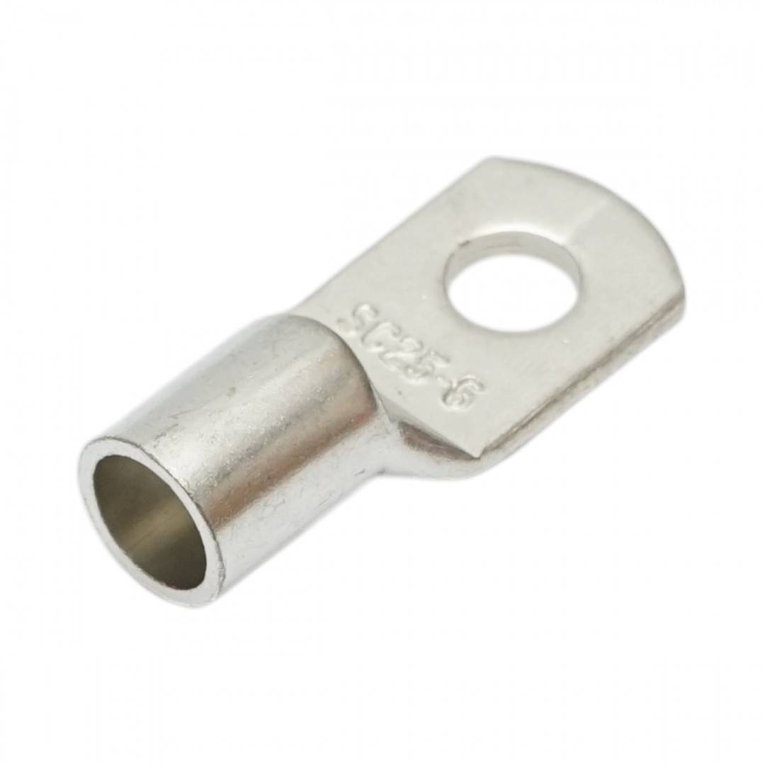 Papuc cablu electric 25mm², inel M6, cupru stanat neizolat SC25-6 Longroad