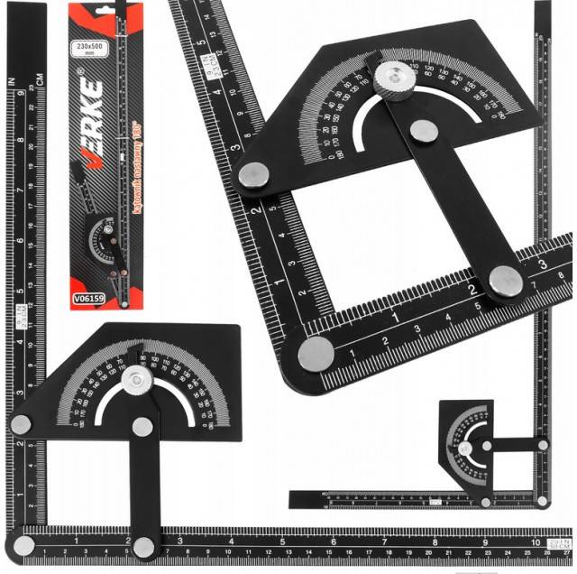 Patrat de reglare 180grade 230x500mm VERKE