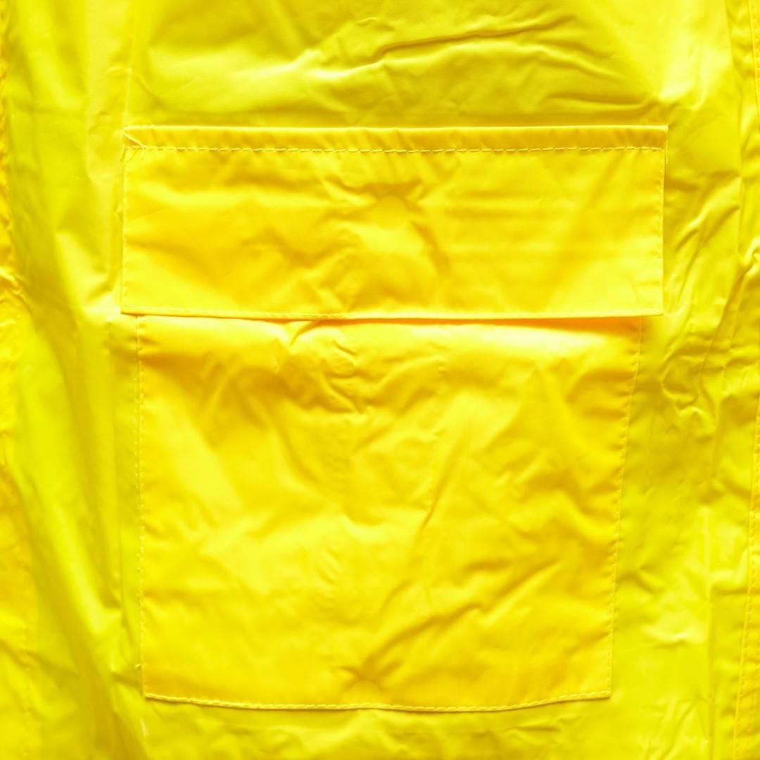 Pelerina cu gluga impermeabila L din poliester cu membrana PVC fante de aerisire, 2 buzunare si fermoar galben Breckner Germany