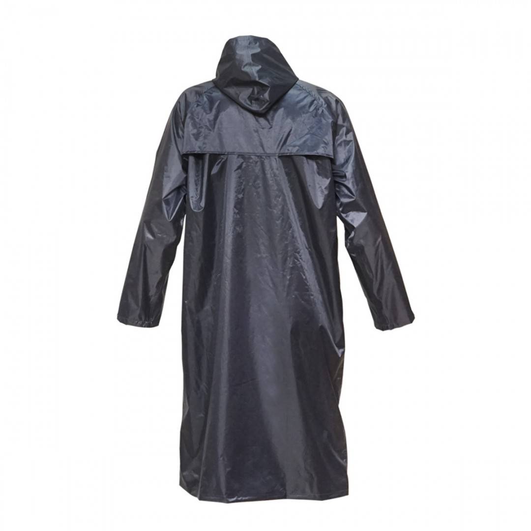 Pelerina cu gluga impermeabila XL din poliester cu membrana PVC fante de aerisire, 2 buzunare si fermoar navy blue Breckner Germany