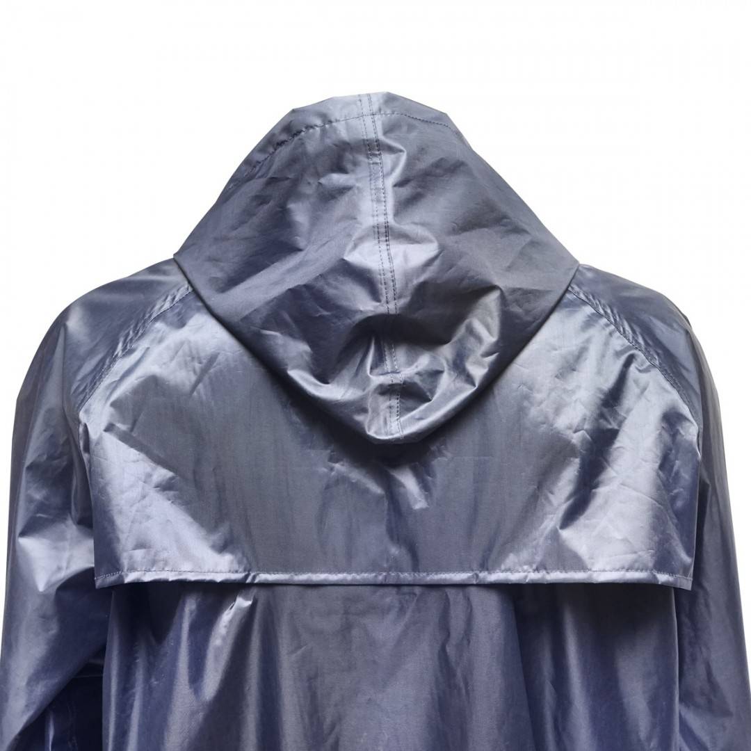 Pelerina cu gluga impermeabila XL din poliester cu membrana PVC fante de aerisire, 2 buzunare si fermoar navy blue Breckner Germany