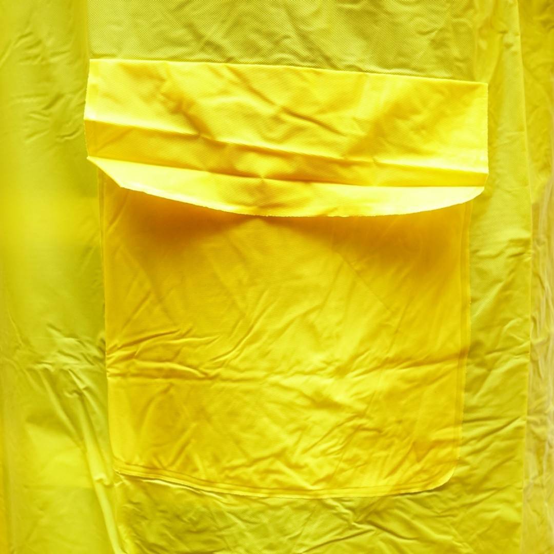 Pelerina cu gluga impermeabila XL din PVC, 2 buzunare, inchidere cu capse, galben Breckner Germany