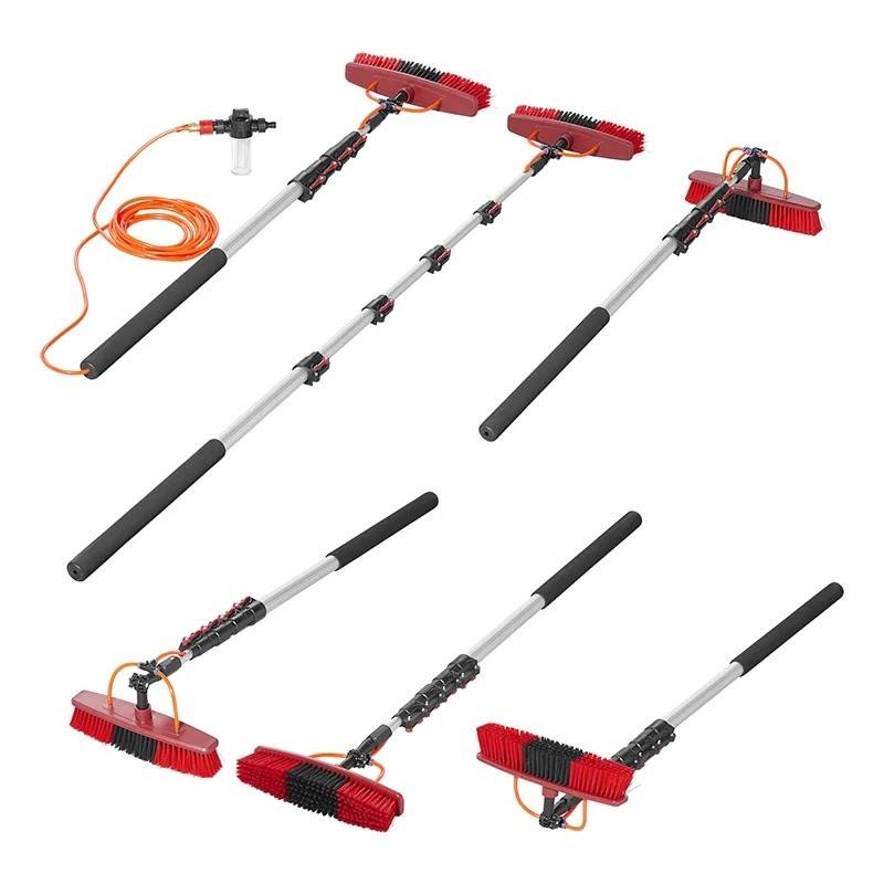 Perie de spalat Heavy Duty cu maner telescopic reglabil (116–450 cm), dotata cu dozator de sapun