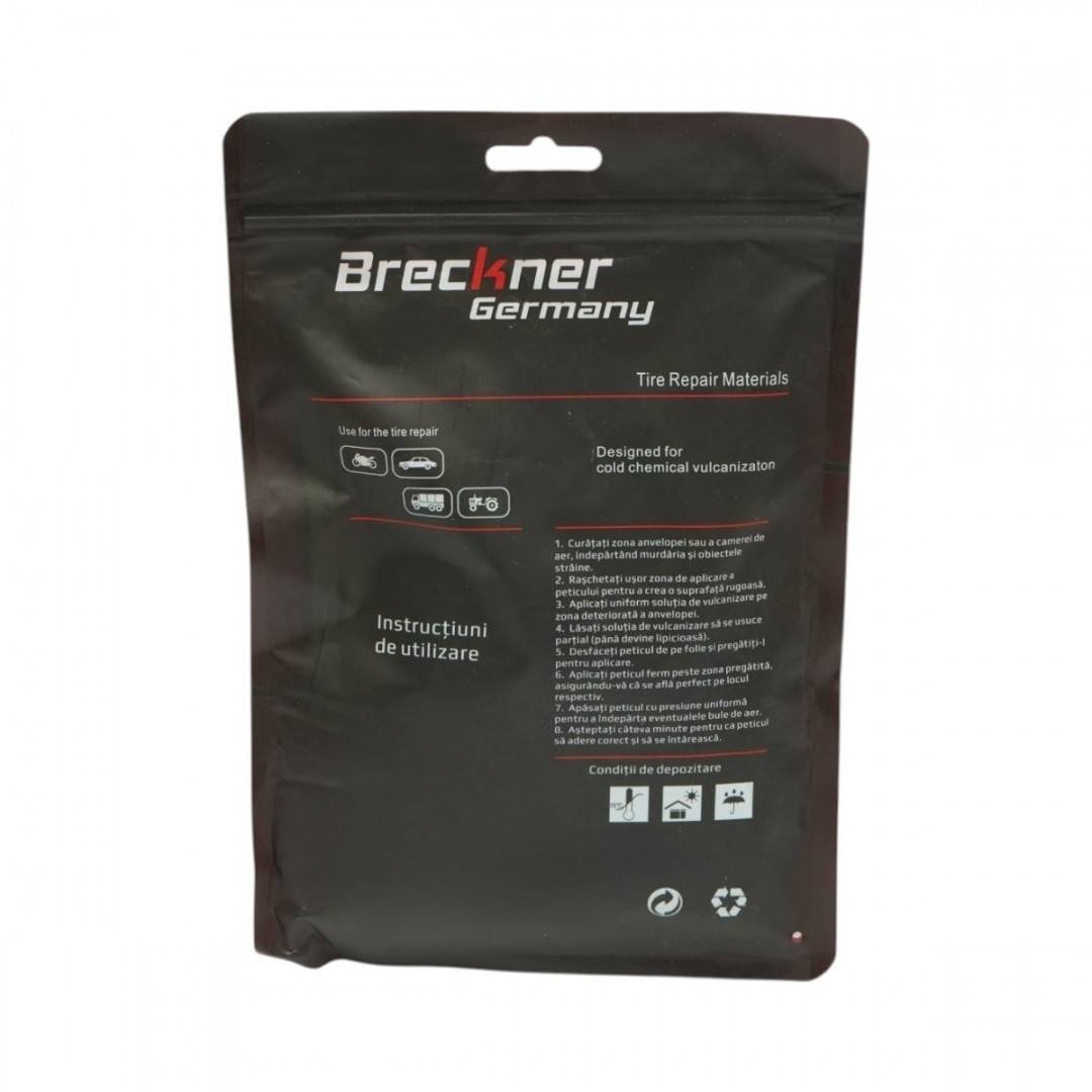Petice vulcanizare patrate 75x75mm UP8 pentru camere de aer Breckner Germany