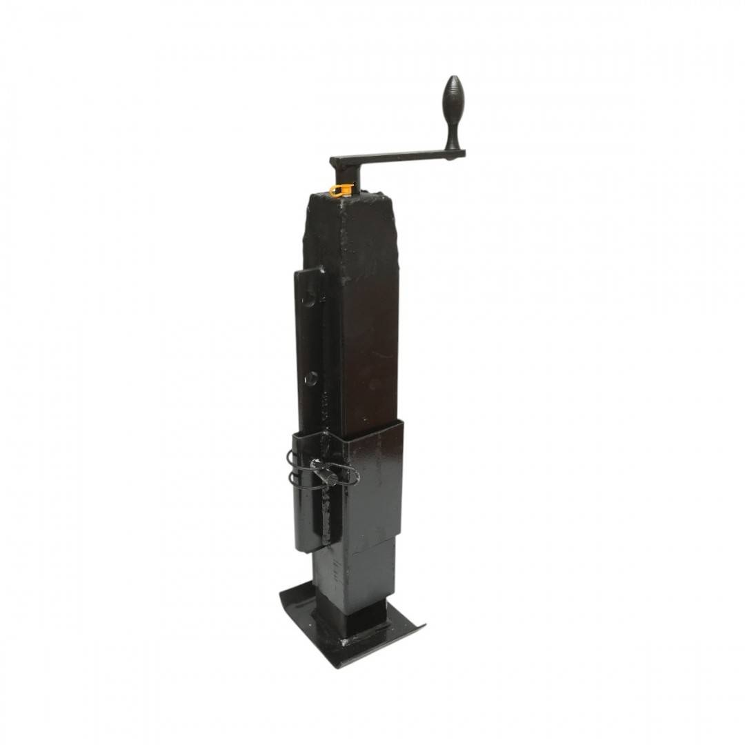 Picior de sprijin remorca reglabil cu manivela 50cm, fixare laterala, cilindru 80mm sarcina maxima 6000Kg