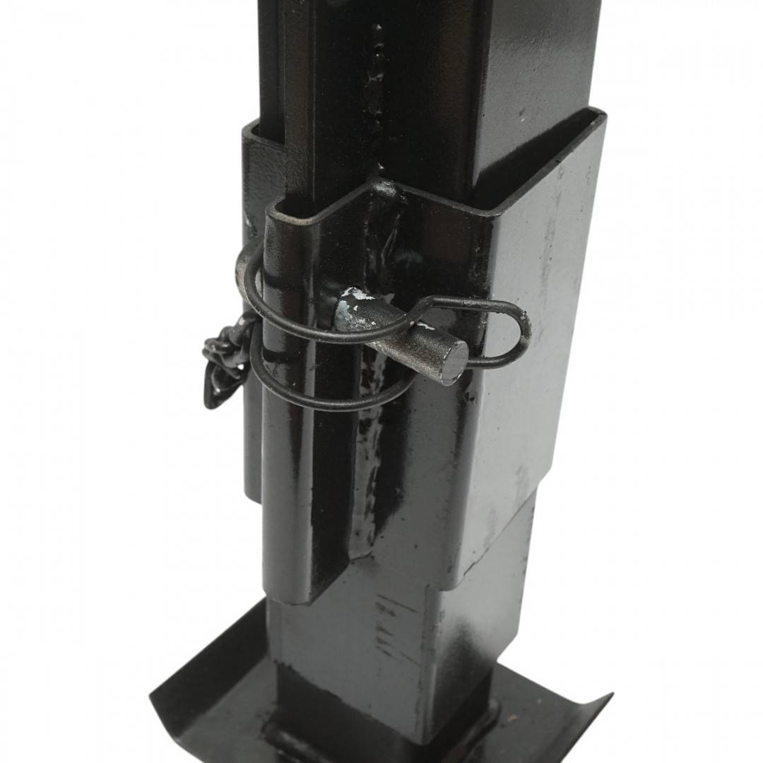 Picior de sprijin remorca reglabil cu manivela 50cm, fixare laterala, cilindru 80mm sarcina maxima 6000Kg