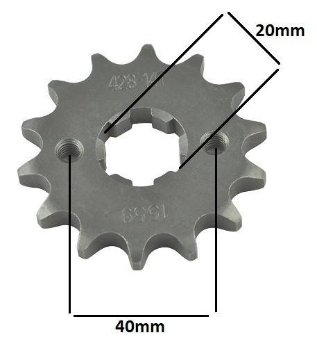 Pinion lant mic 428 14 dinti (cu interior de 20mm)