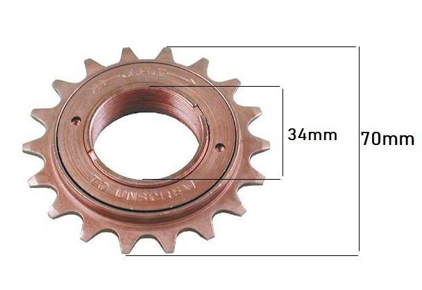 Pinion lant moped Piaggio Ciao (16 dinti)