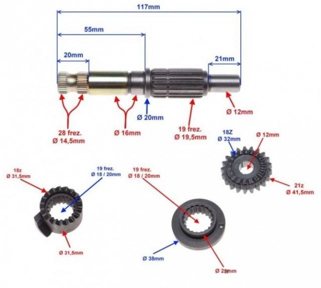 Pinion pornire AM6