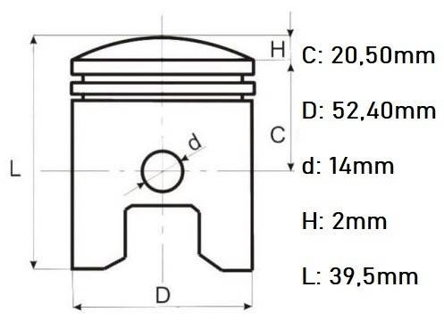 Piston Cross 125cc (52.4mm)