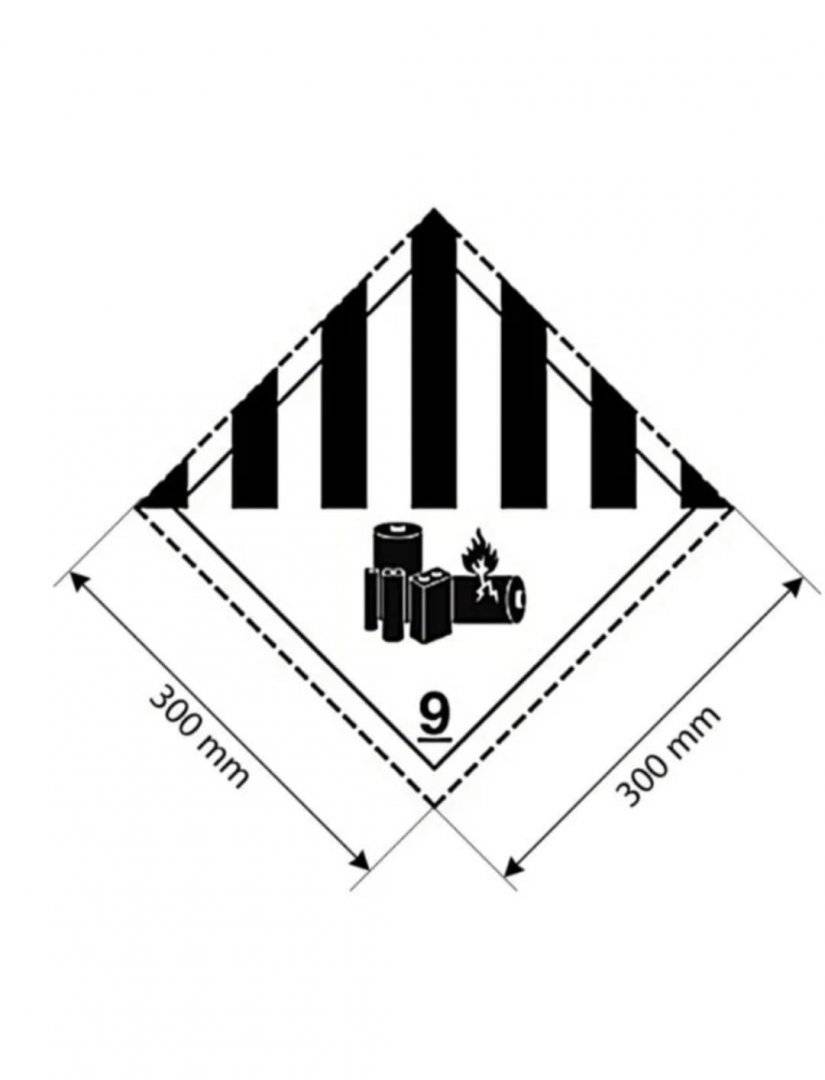 Placa ADR aluminiu - Transport substante obiecte periculoase diverse clasa 9