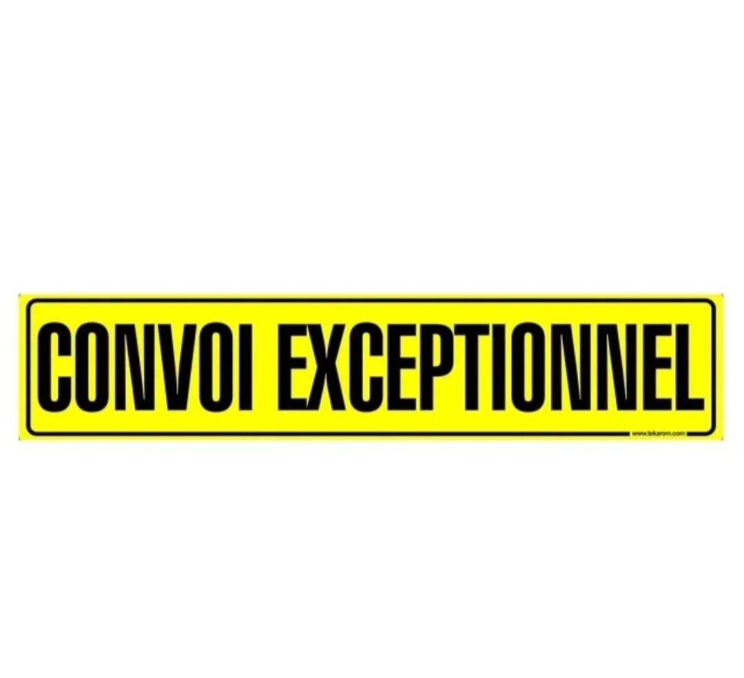 Placuta ,,CONVOI EXCEPTIONNEL 1200X100mm