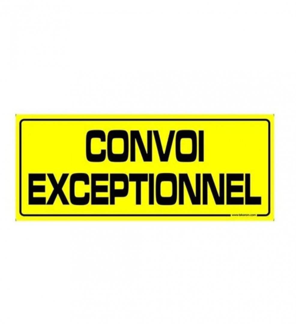 Placuta ,,CONVOI EXCEPTIONNEL 700X300mm
