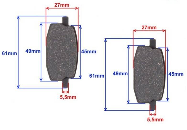 Placute frana scuter nr. 10