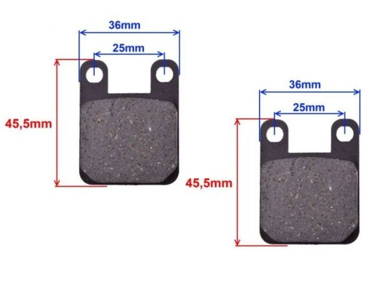 Placute frana scuter nr.4 (Peugeot Buxy)