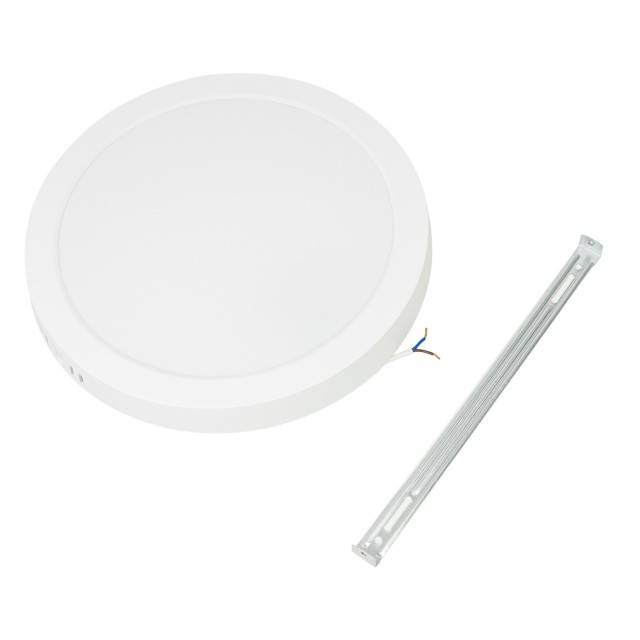 Plafoniera LED PNI D-Light CL240 24W, rotunda, 6500K, alimentare 230V, 2640 lm, alb