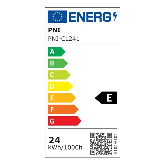 Plafoniera LED PNI D-Light CL241 24W, patrata, 6500K, alimentare 230V, 2640 lm, alb
