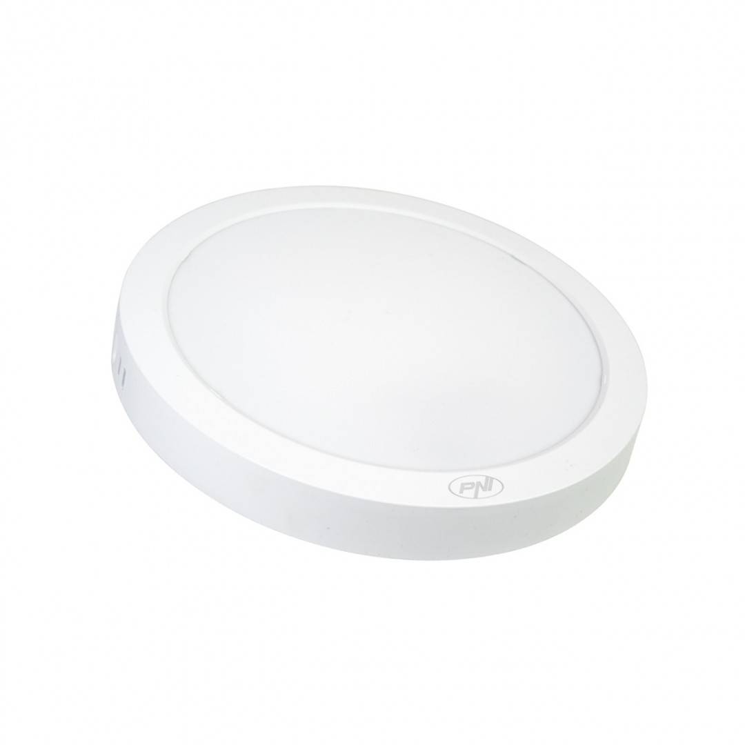 Plafoniera LED PNI D-Light CL2424 24W, rotunda 29 cm, 2700K, alimentare 230V, 2640 lm, alb cald