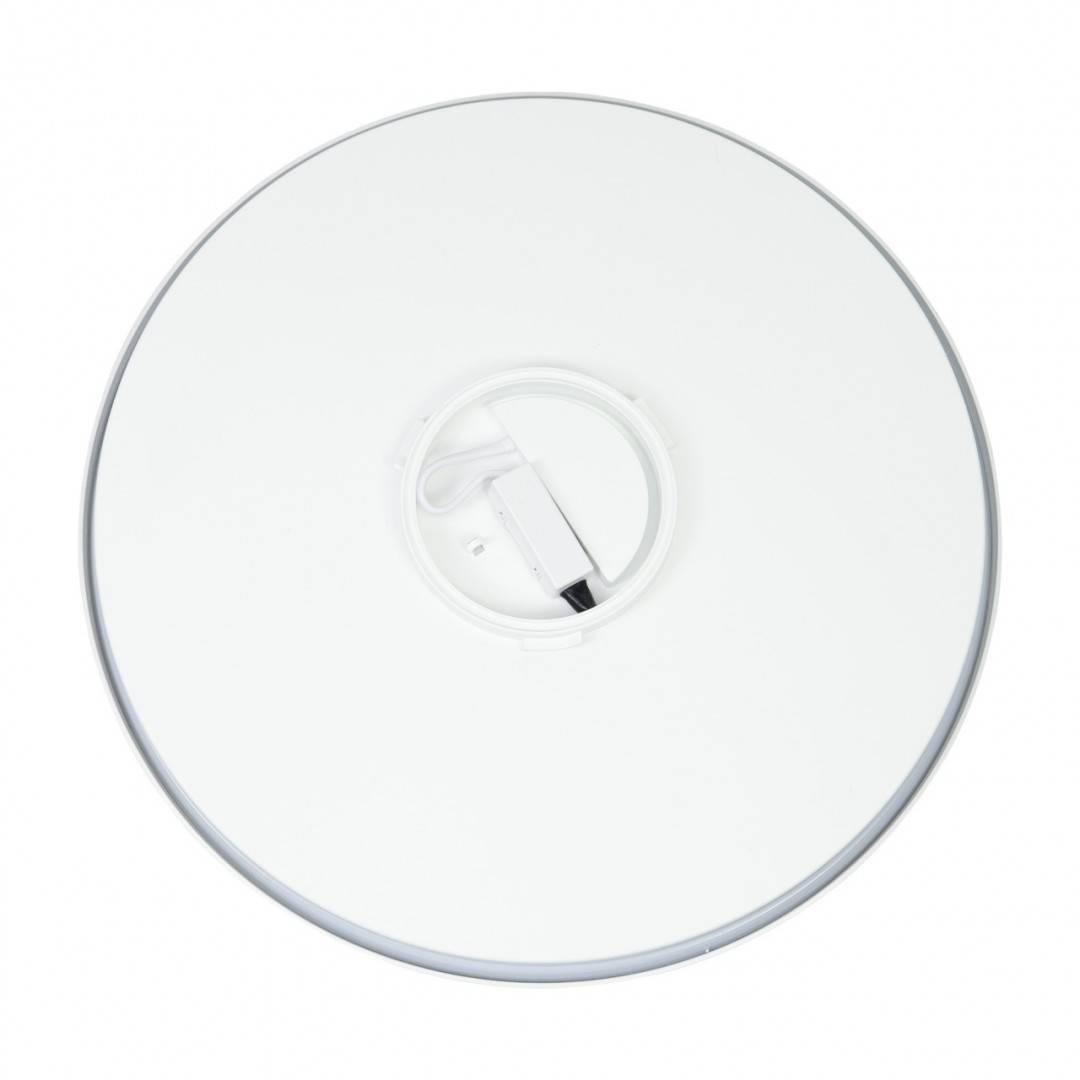 Plafoniera LED PNI D-Light CL2436T Wi-Fi, RGBW, 36W, dimabila, rotunda 41 cm, 3000K-6500K, alimentare 230V, 3600 lm, alb, control din Tuya app