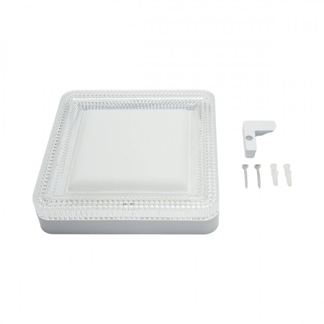 Plafoniera LED rotunda 24W, 220V lumina rece 6500K 180x180x40mm IP20