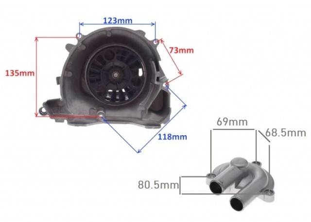 Pompa apa scuter Piaggio Beverly 125-200cc // Gilera Dna 125cc