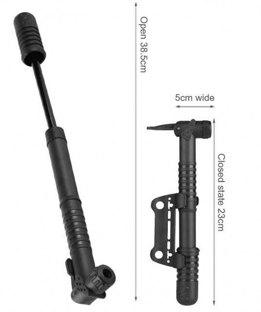 Pompa bicicleta (prindere cadru)