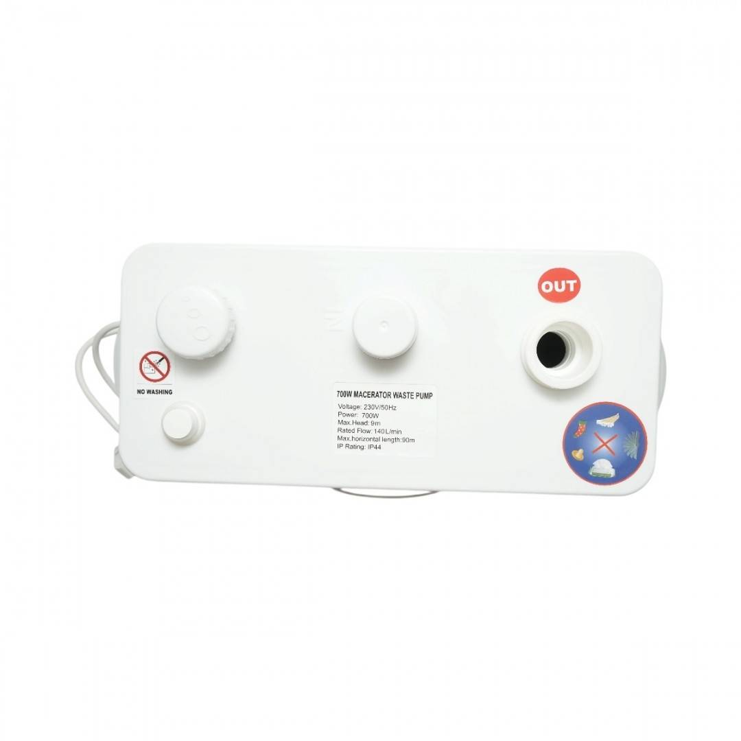 Pompa macerator ape uzate 700W, 220V, debit 8400 L/h, inaltime pompare 9m, orizontal 90m IP44