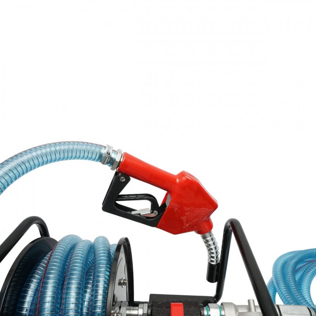 Pompa transfer combustibil mobila 12V, debit 40 L/min cu furtun si filtru Breckner Germany