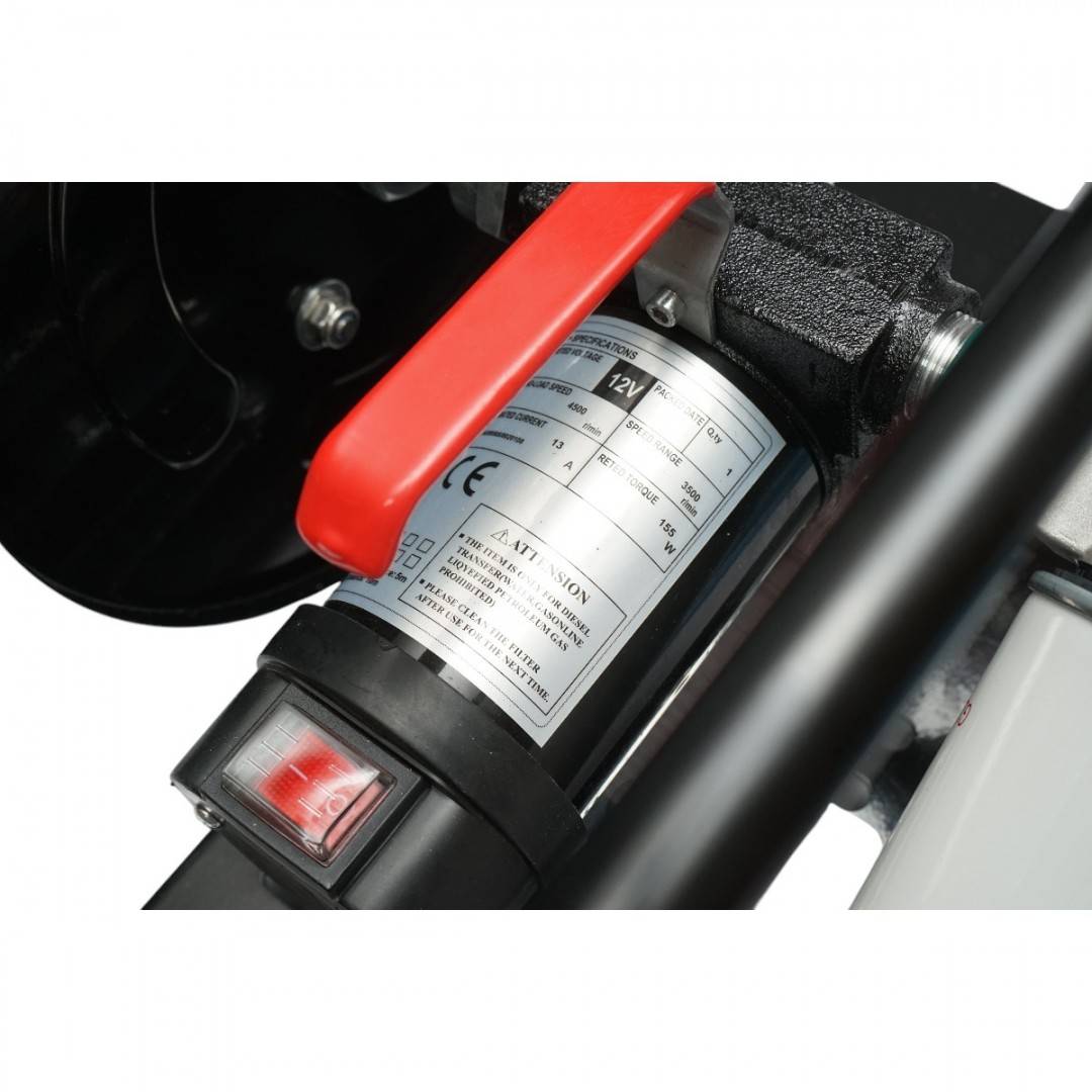 Pompa transfer combustibil mobila 12V, debit 40 L/min cu furtun si filtru Breckner Germany