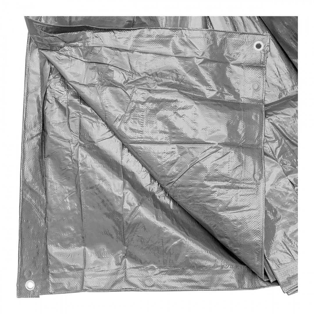 Prelata cu ochiuri de prindere 160g/m2 gri 15x30m Breckner Germany