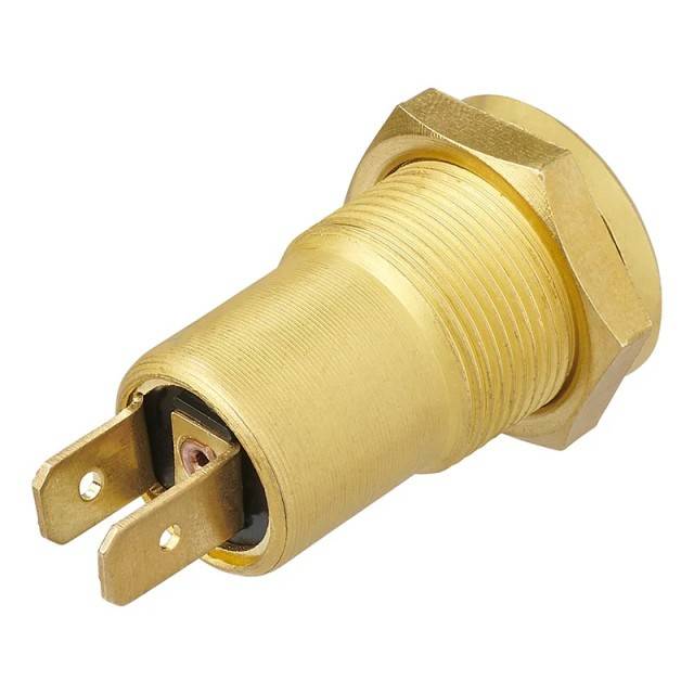 Priza auto 12V pentru stecher DIN, incastrat, alama