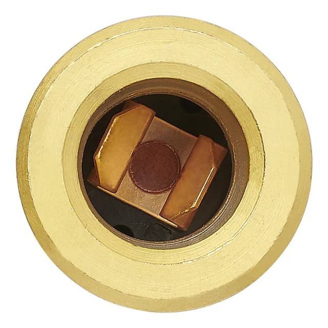 Priza auto 12V pentru stecher DIN, incastrat, alama
