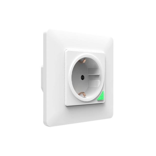Priza inteligenta PNI SmartHome WP850 WiFi, montaj ingropat, control prin internet, aplicatie dedicata Tuya Smart, compatibila Amazon Alexa si Google