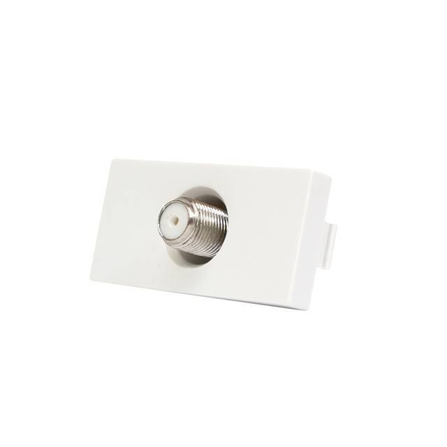 Priza TV PNI TV10, modulara, incastrabila, tip F 1/2, pentru rama din sticla RM101W, RM202W