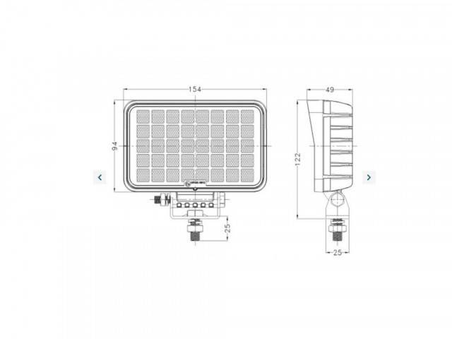 Proiector 40 LED-uri OSRAM 40W