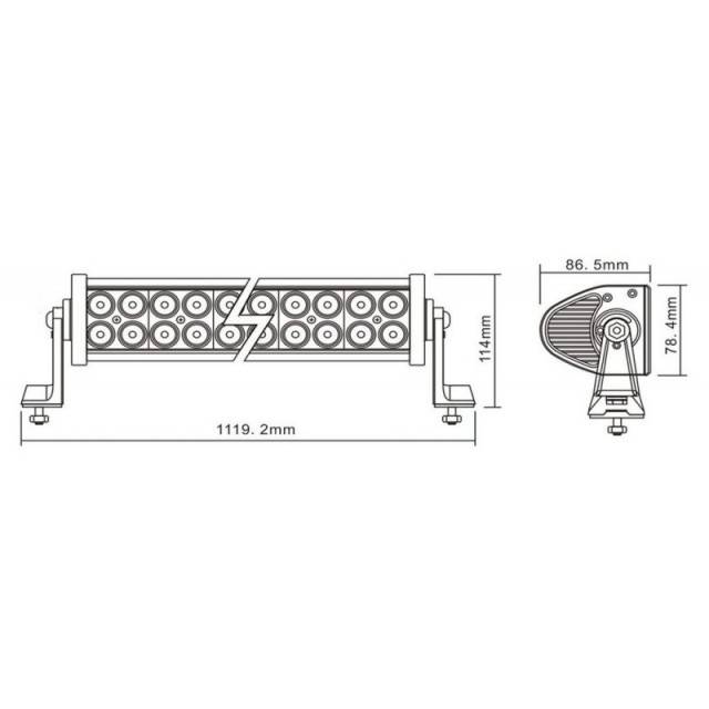 Proiector 80 LED 1119mm 240W