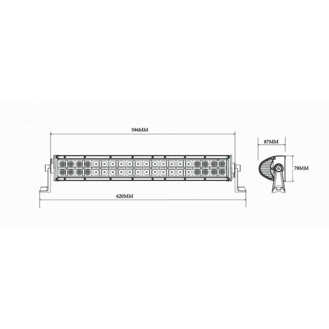 Proiector camuflaj 40 LED 620mm 120W(8800Lm)
