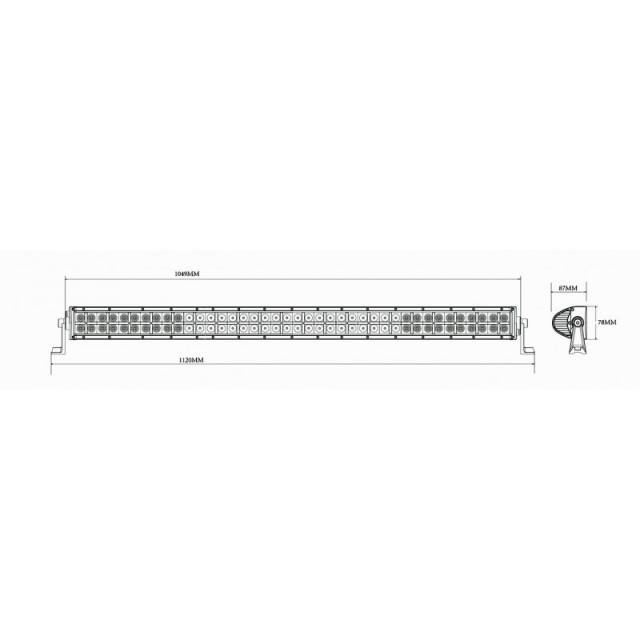Proiector camuflaj 80 LED 1140mm 240W