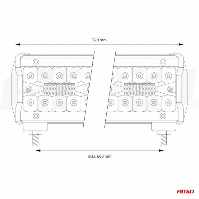 Proiector LED - 200LED 720x74 600W