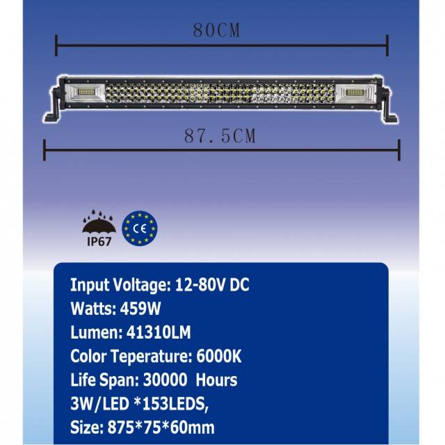 PROIECTOR LED - 459W, 41310LM, 6000K, SPOT BEAM