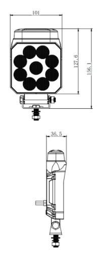 Proiector LED + lumina de semnalizare 12/24V