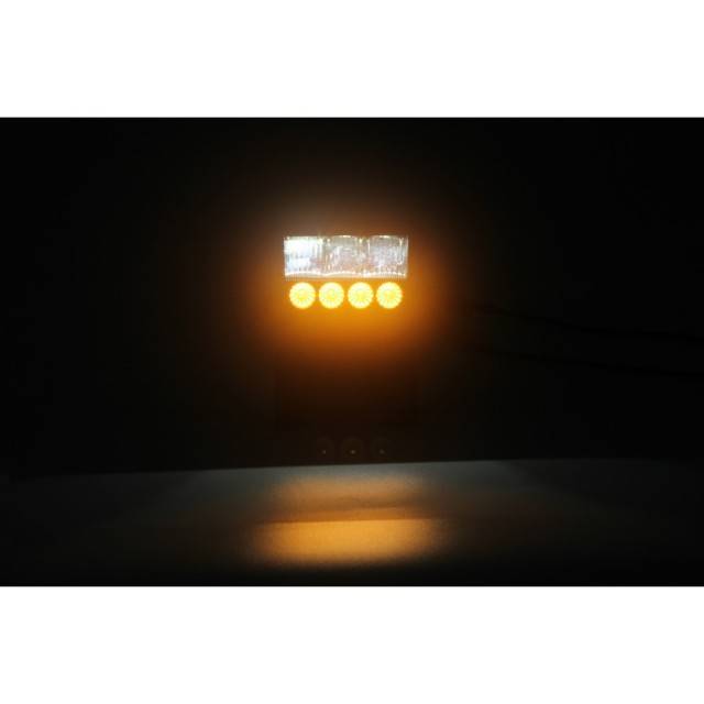 Proiector led + stroboscop portocaliu