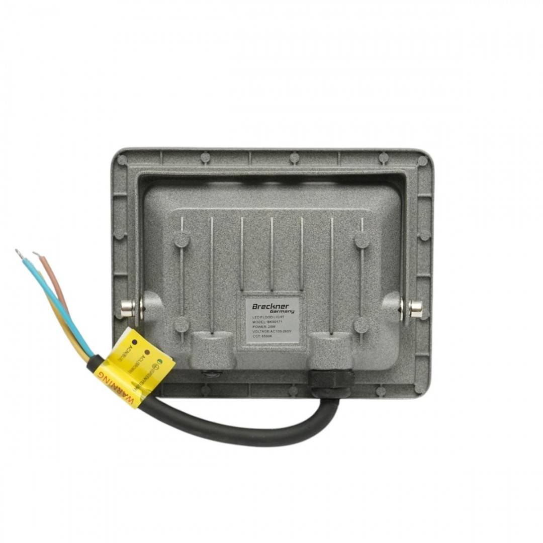 Proiector LED 20W, 100-265V, 6500K, 2000lm tip Flood 115x90x25mm IP66 Breckner Germany