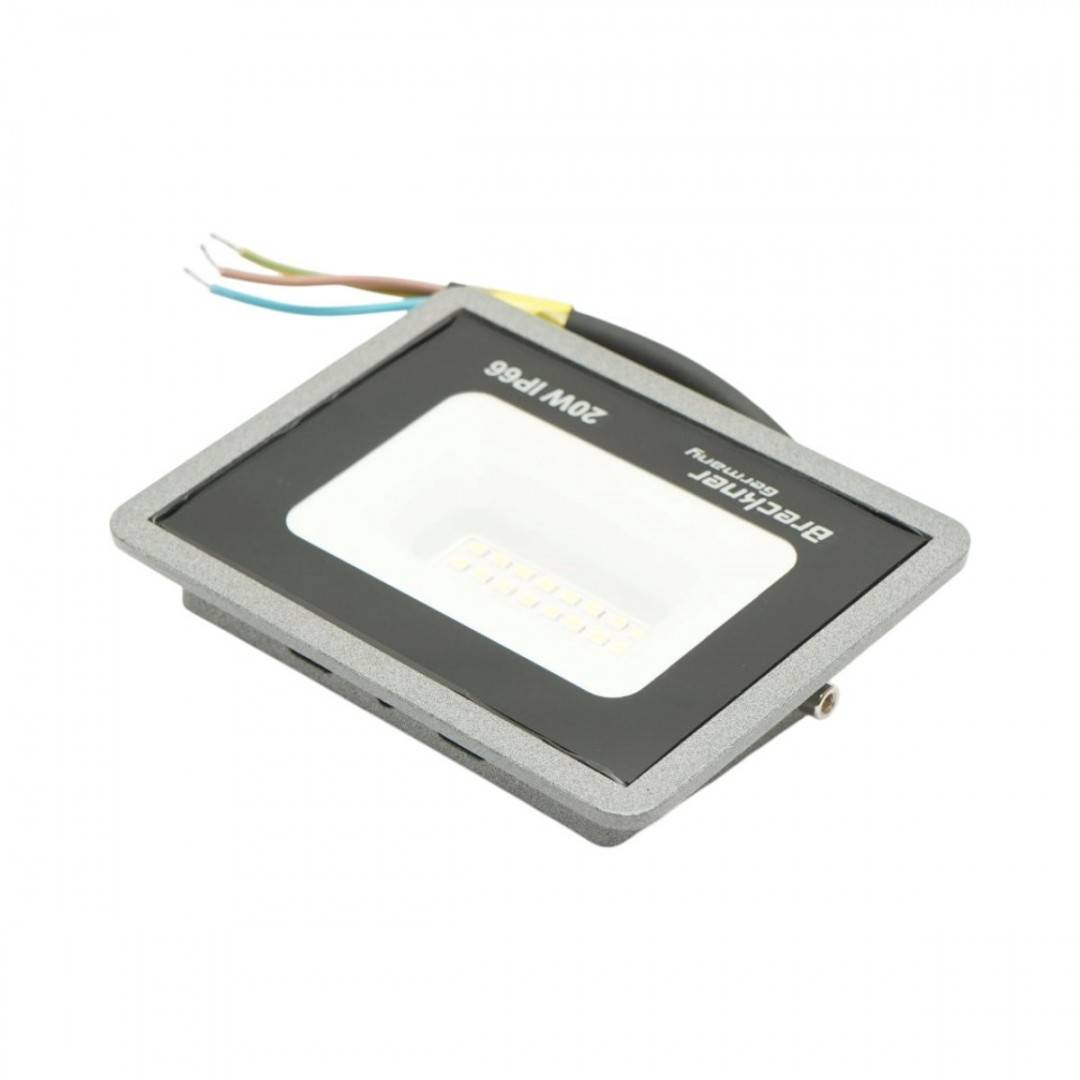 Proiector LED 20W, 100-265V, 6500K, 2000lm tip Flood 115x90x25mm IP66 Breckner Germany