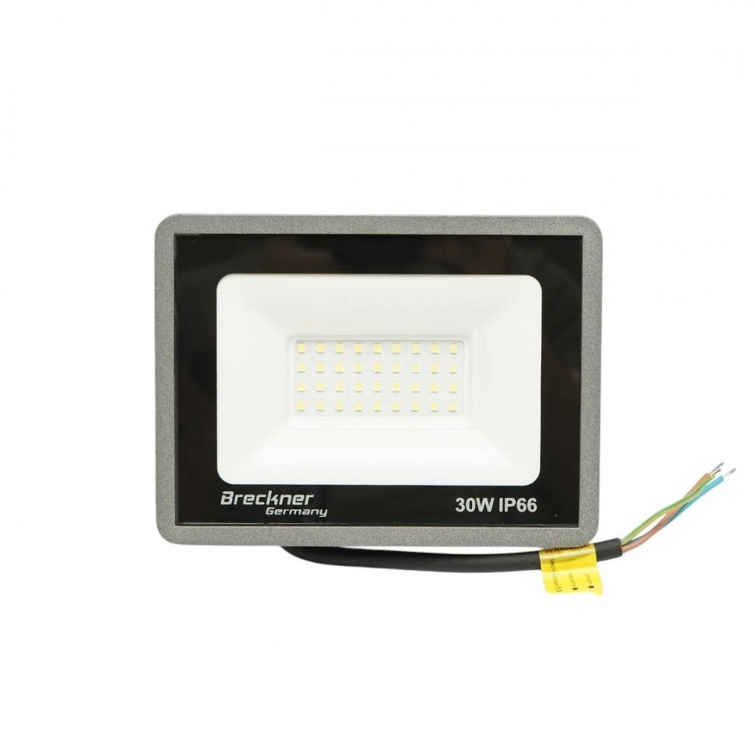 Proiector LED 30W, 100-265V, 6500K, 3000lm tip Flood 160x115x26mm IP66 Breckner Germany