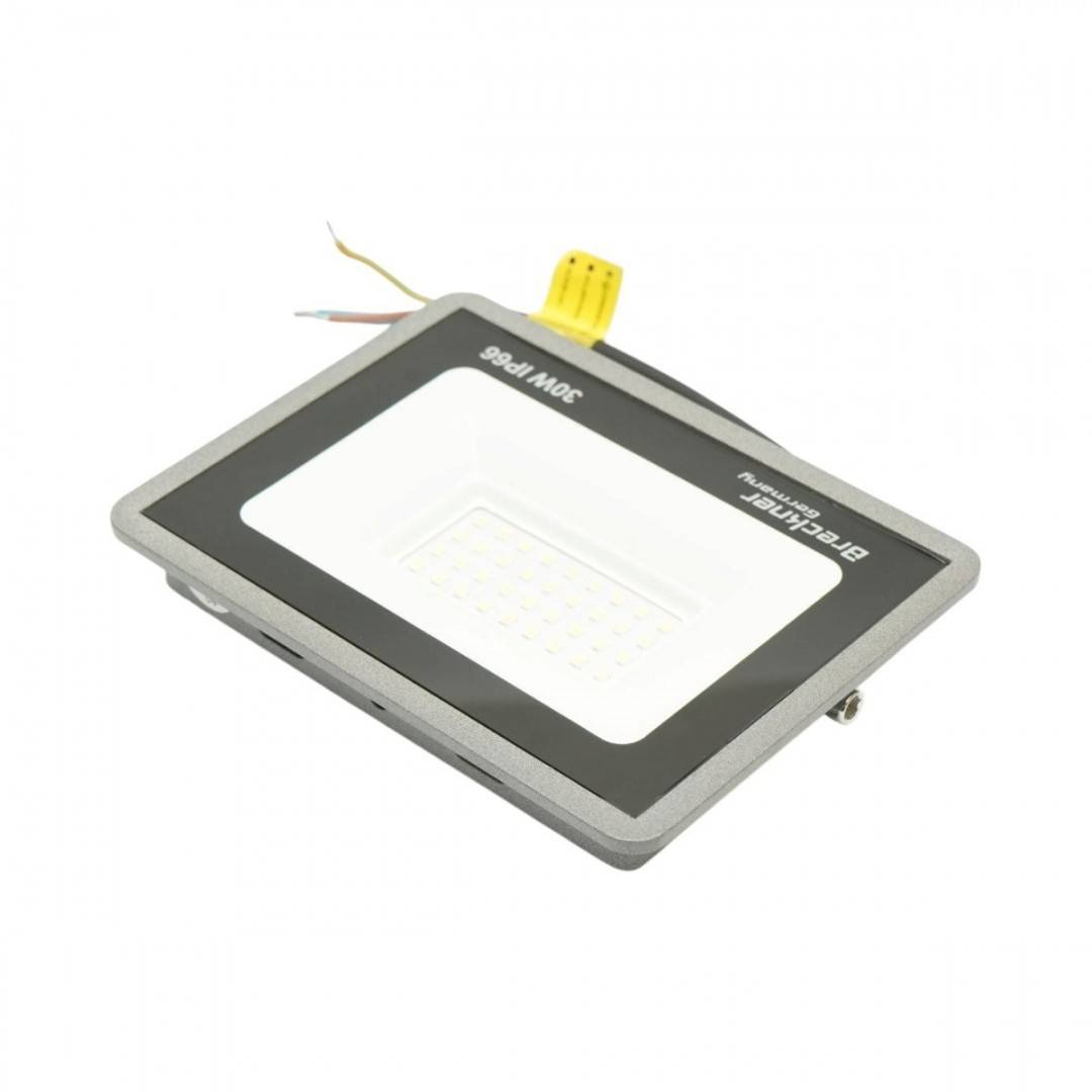 Proiector LED 30W, 100-265V, 6500K, 3000lm tip Flood 160x115x26mm IP66 Breckner Germany