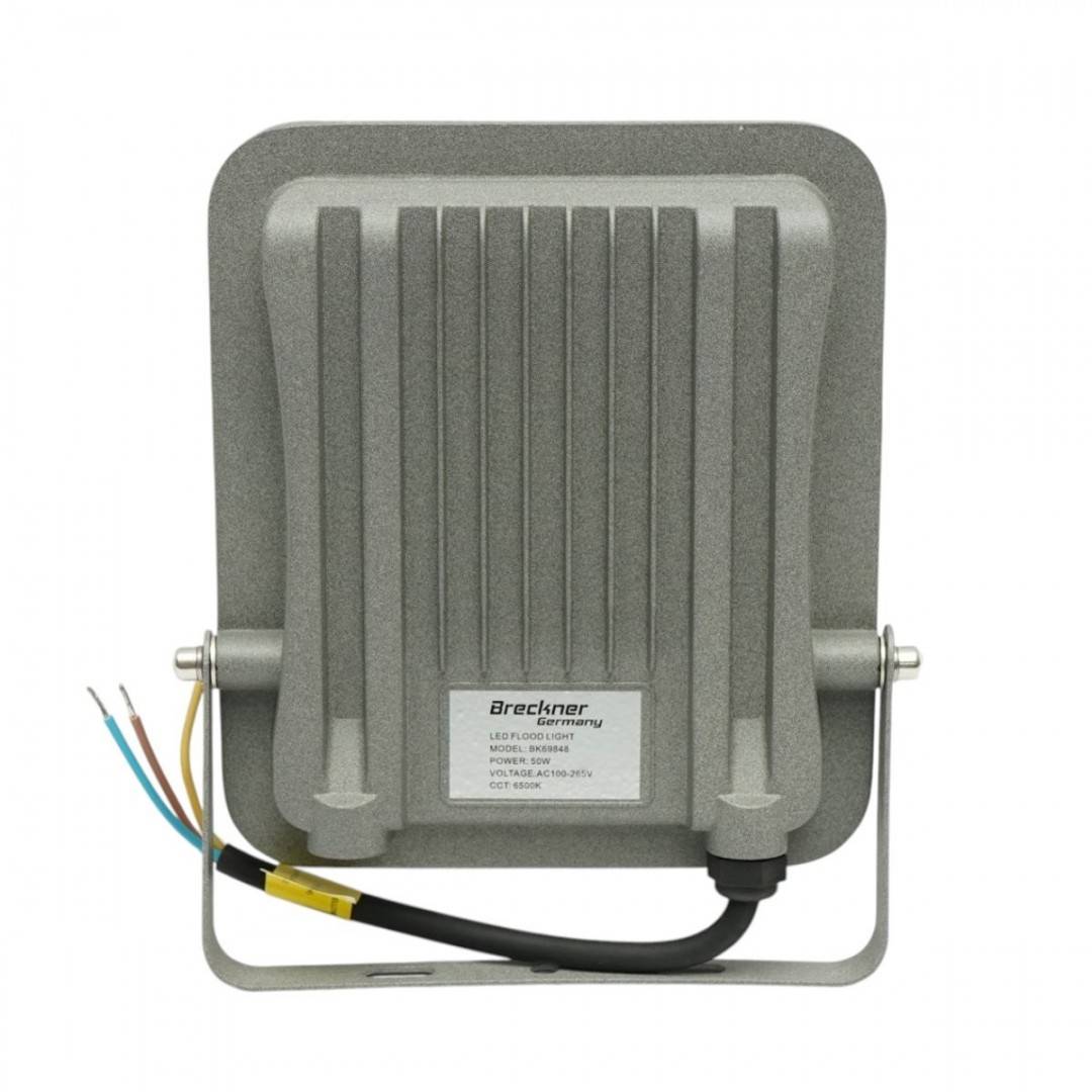 Proiector LED 50W, 100-265V, 6500K, 5500lm tip Flood 165x145x28mm IP66 Breckner Germany