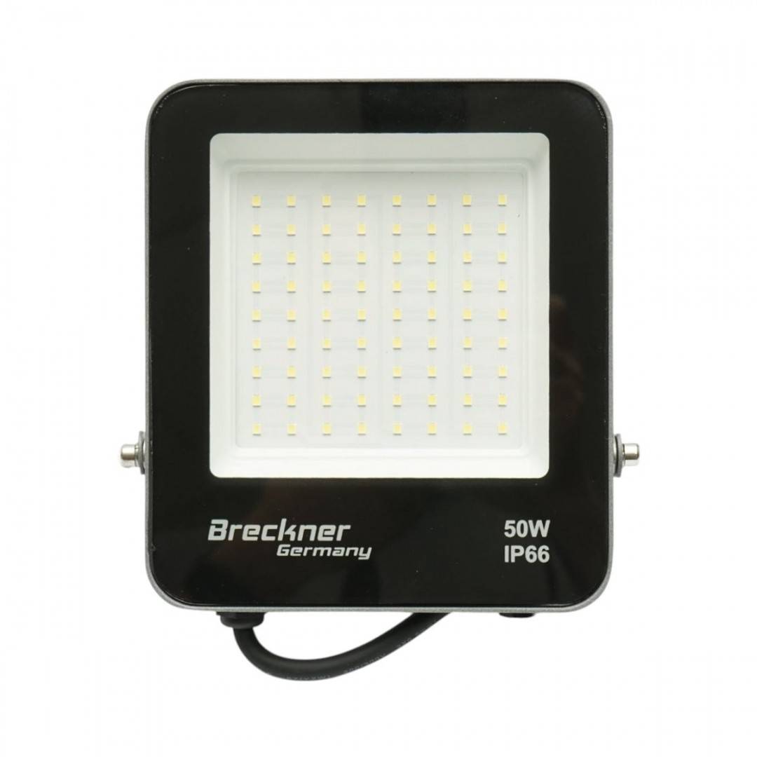 Proiector LED 50W, 220V, 6500K tip Flood 165x145x28mm IP66 Breckner Germany